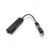 ICY BOX IB-HUB1439-LAN cablato USB 3.2 Gen 1 (3.1 Gen 1) Type-A nero