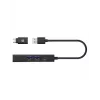 ICY BOX IB-HUB1439-LAN cablato USB 3.2 Gen 1 (3.1 Gen 1) Type-A nero