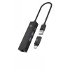 ICY BOX IB-HUB1439-LAN cablato USB 3.2 Gen 1 (3.1 Gen 1) Type-A nero