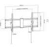 Supporto/stand a parete TV Techly ICA-PLB 590 2,29 m (90 pollici) nero