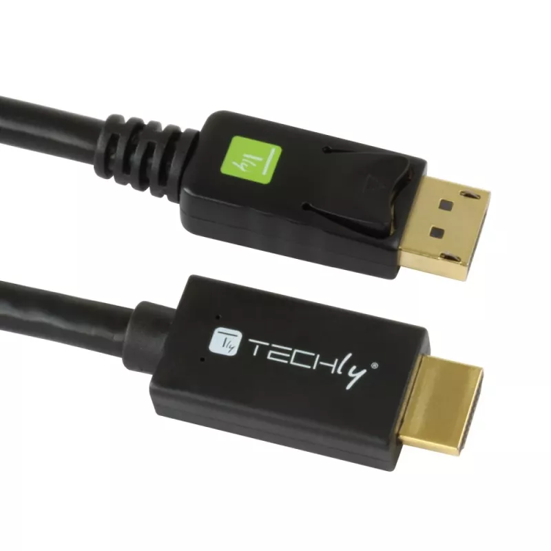Cavo convertitore Techly 2m DisplayPort a HDMI 1.2 4K ICOC DSP-H12-020