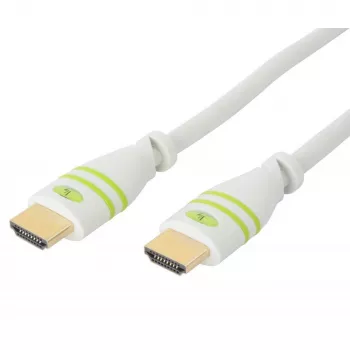 Cavo HDMI High Speed con Ethernet Techly 10m A/A M/M bianco ICOC HDMI-4-100WH