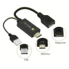 Techly ICOC-HDMI-DP12A adattatore da HDMI a DisplayPort con alimentazione USB, 4K 30 Hz