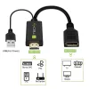 Techly ICOC-HDMI-DP12A adattatore da HDMI a DisplayPort con alimentazione USB, 4K 30 Hz