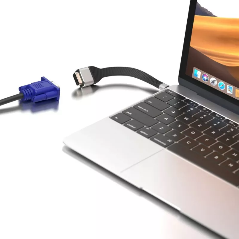 Adattatore cavo video Techly ICOC-USBC-VGA 0,12 m USB Type-C VGA (D-Sub)