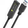 Cavo USB Techly ICUR30100G USB 3.2 Gen 1 (3.1 Gen 1) 10 m USB A nero