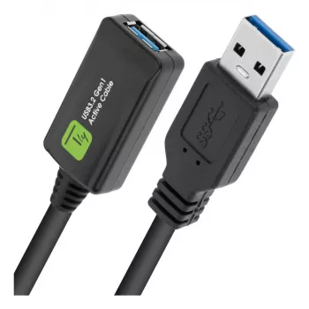 Cavo USB Techly ICUR3050G USB 3.2 Gen 1 (3.1 Gen 1) 5 m USB A nero
