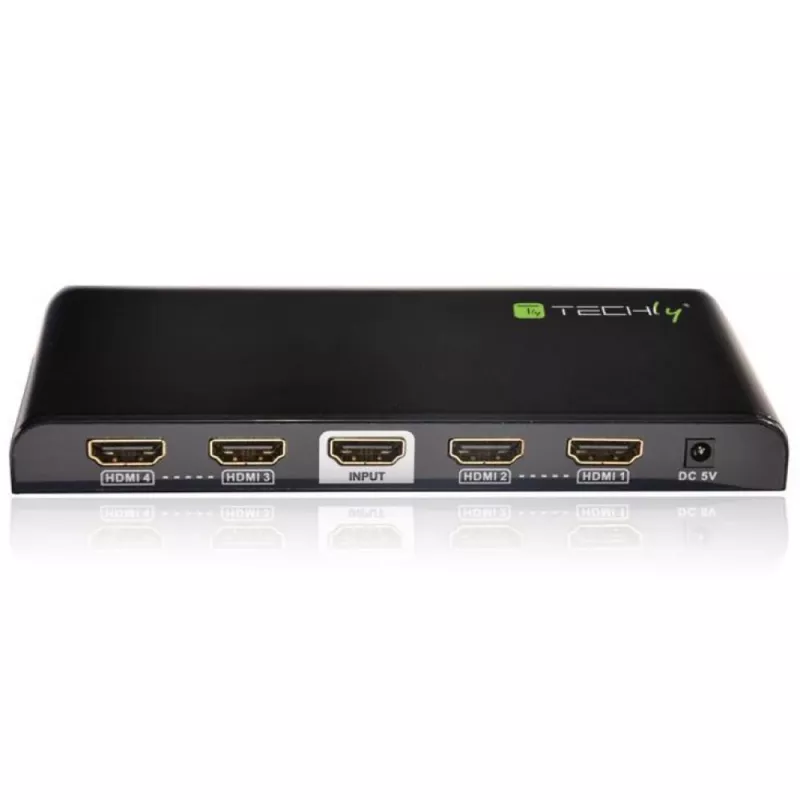 Splitter Techly HDMI 2.0 4K UHD 3D 4 vie