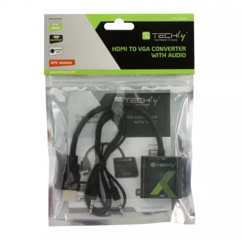 Adattatore convertitore cavo Techly HDMI a VGA con audio IDATA HDMI-VGA2A