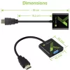 Adattatore convertitore cavo Techly HDMI a VGA con audio IDATA HDMI-VGA2A