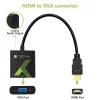 Adattatore convertitore cavo Techly HDMI a VGA con audio IDATA HDMI-VGA2A