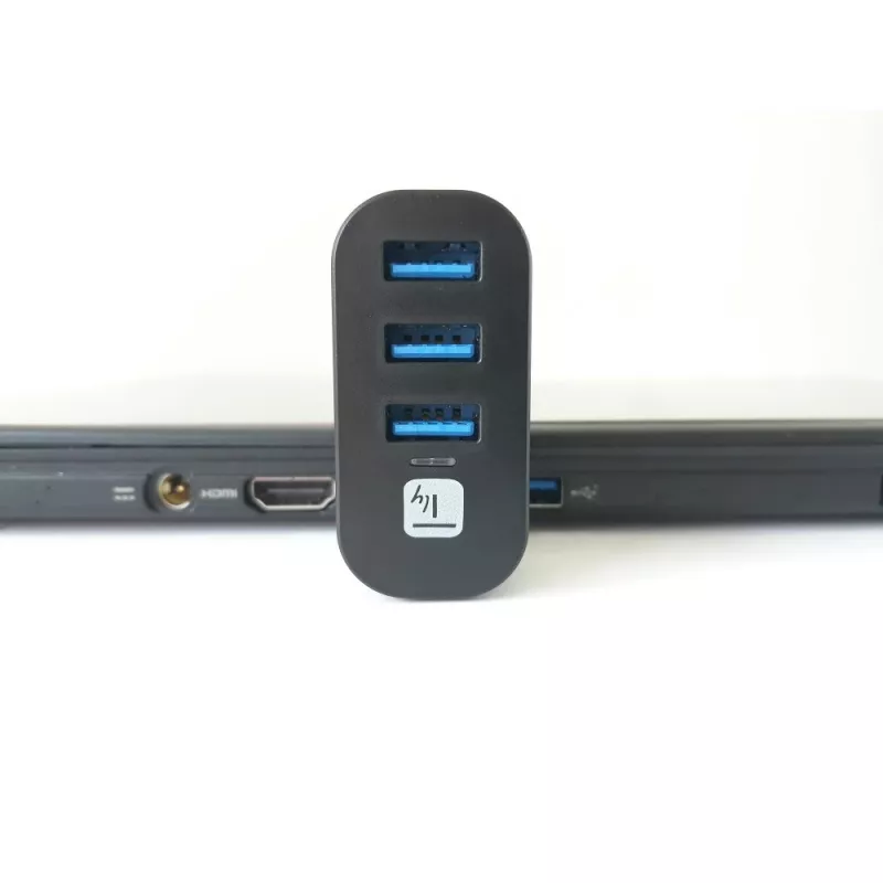 Hub interfaccia Techly IUSB3-HUB3-ROTB USB 3.2 Gen 1 (3.1 Gen 1) Type-A 5000 Mbit/s nero