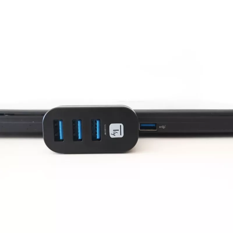 Hub interfaccia Techly IUSB3-HUB3-ROTB USB 3.2 Gen 1 (3.1 Gen 1) Type-A 5000 Mbit/s nero