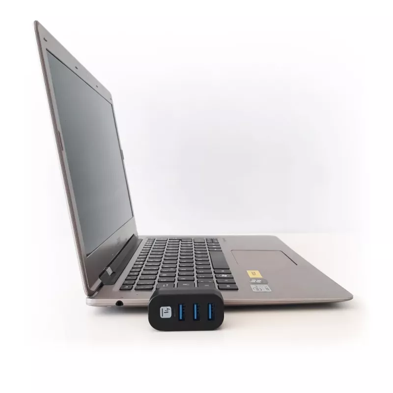Hub interfaccia Techly IUSB3-HUB3-ROTB USB 3.2 Gen 1 (3.1 Gen 1) Type-A 5000 Mbit/s nero