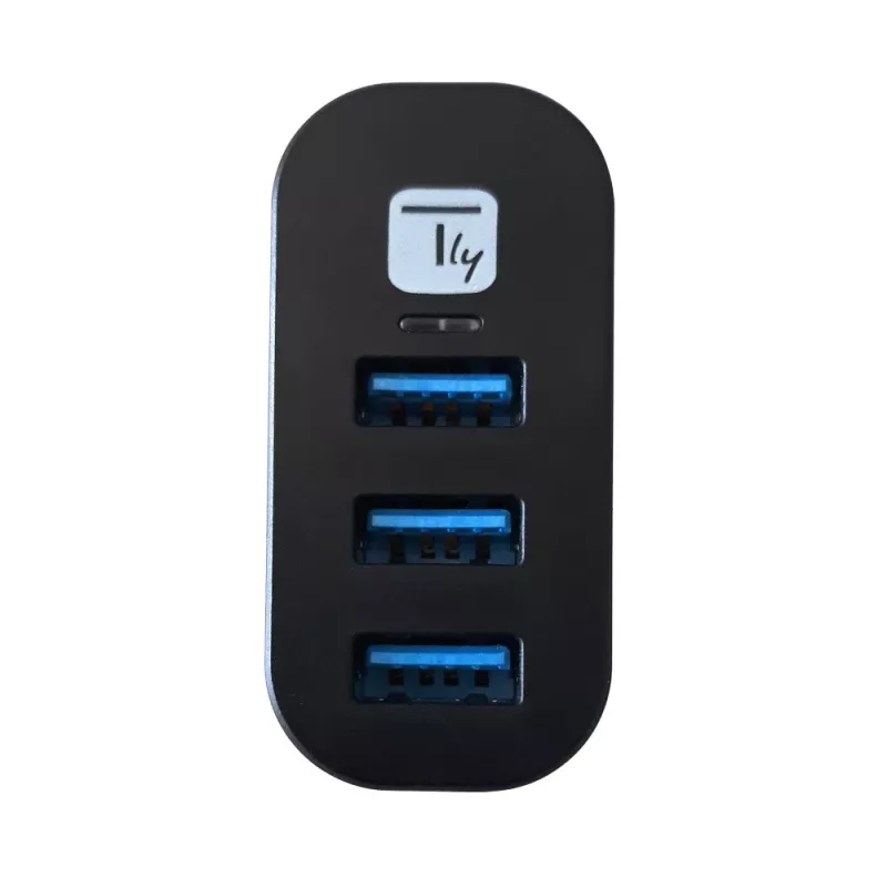 Hub interfaccia Techly IUSB3-HUB3-ROTB USB 3.2 Gen 1 (3.1 Gen 1) Type-A 5000 Mbit/s nero