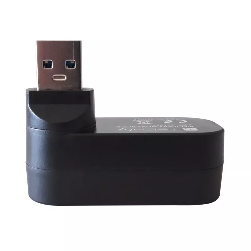 Hub interfaccia Techly IUSB3-HUB3-ROTB USB 3.2 Gen 1 (3.1 Gen 1) Type-A 5000 Mbit/s nero