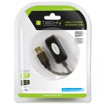 Cavo di prolunga attivo Techly USB 2.0 Hi-Speed 10 m IUSB-REP10TY