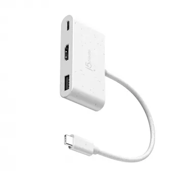 j5create JCA379EW – USB-C® a HDMI™ e USB™ Type-A con Power Delivery