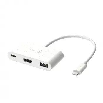 j5create JCA379EW – USB-C® a HDMI™ e USB™ Type-A con Power Delivery