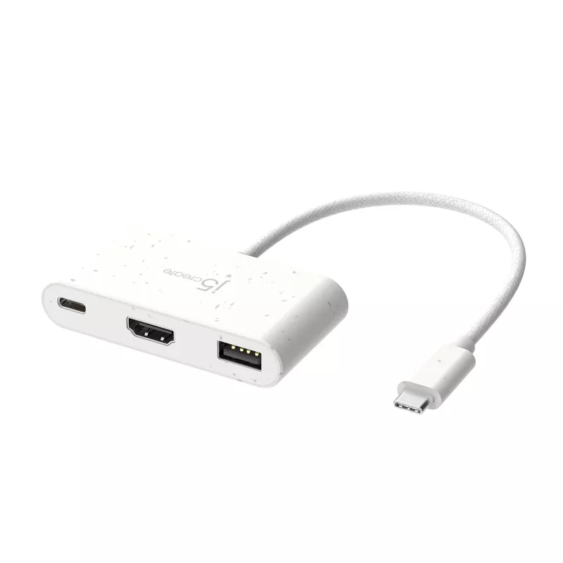 j5create JCA379EW – USB-C® a HDMI™ e USB™ Type-A con Power Delivery