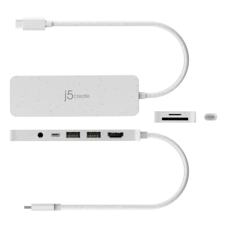 j5create JCD373EW - hub multi-porta USB-C® con Power Delivery