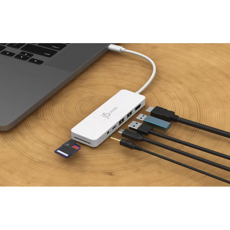 j5create JCD373EW - hub multi-porta USB-C® con Power Delivery