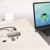 j5create JCD383 adattatore multi 9-in-1 USB-C™, argento e bianco