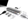 j5create JCD383 adattatore multi 9-in-1 USB-C™, argento e bianco