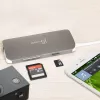 j5create JCD383 adattatore multi 9-in-1 USB-C™, argento e bianco