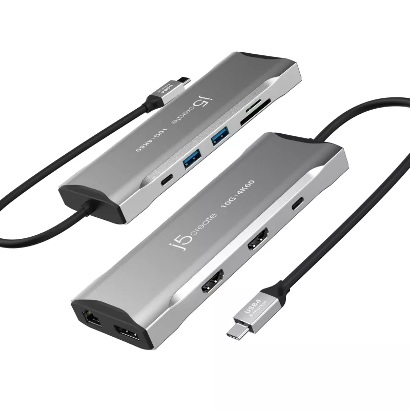 j5create JCD397-N mini dock multi-monitor 4K60 Elite USB-C con filo USB 3.2 Gen 1
