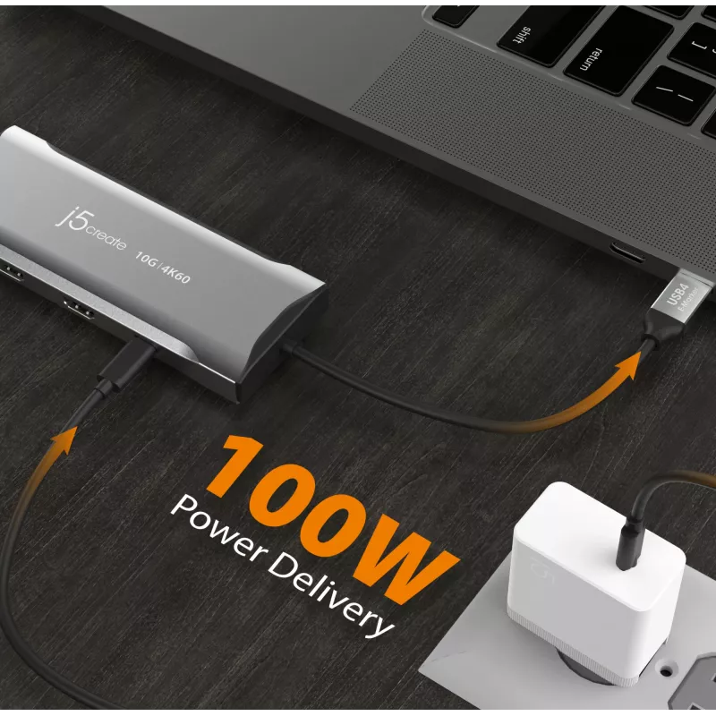j5create JCD397-N mini dock multi-monitor 4K60 Elite USB-C con filo USB 3.2 Gen 1