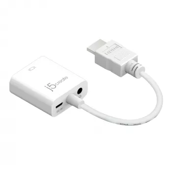 j5create JDA213 adattatore HDMI a VGA bianco 0,1m 1920x1080P