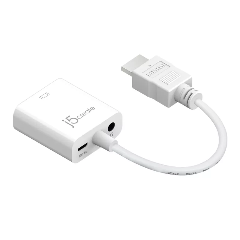 j5create JDA213 adattatore HDMI a VGA bianco 0,1m 1920x1080P