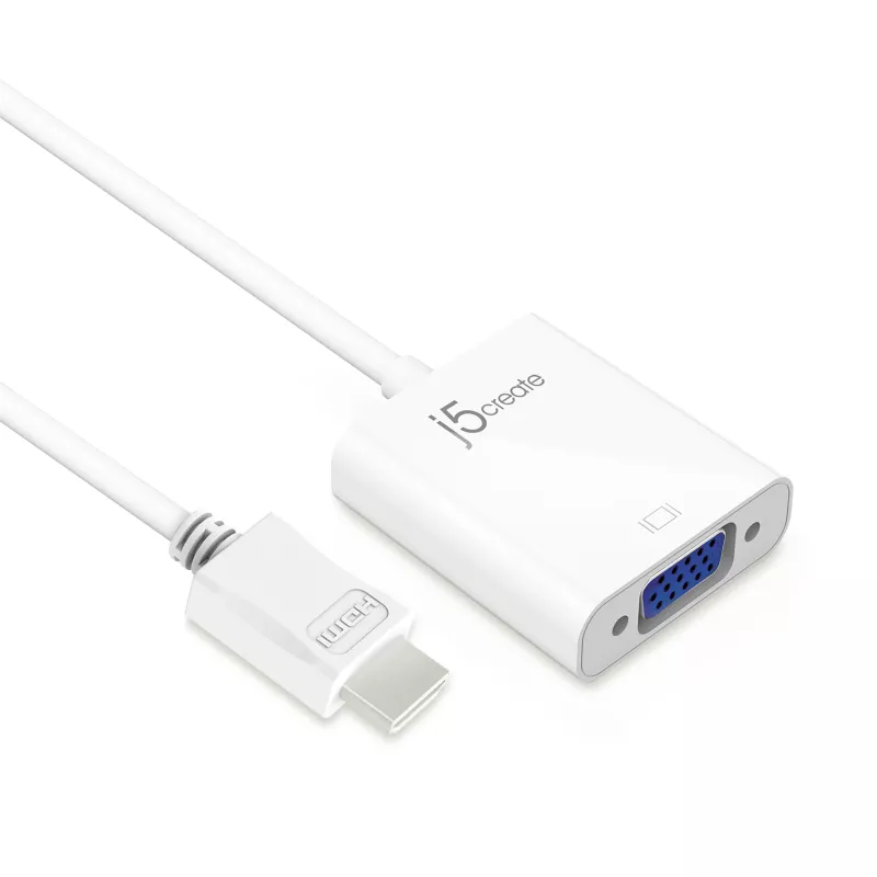 j5create JDA213 adattatore HDMI a VGA bianco 0,1m 1920x1080P