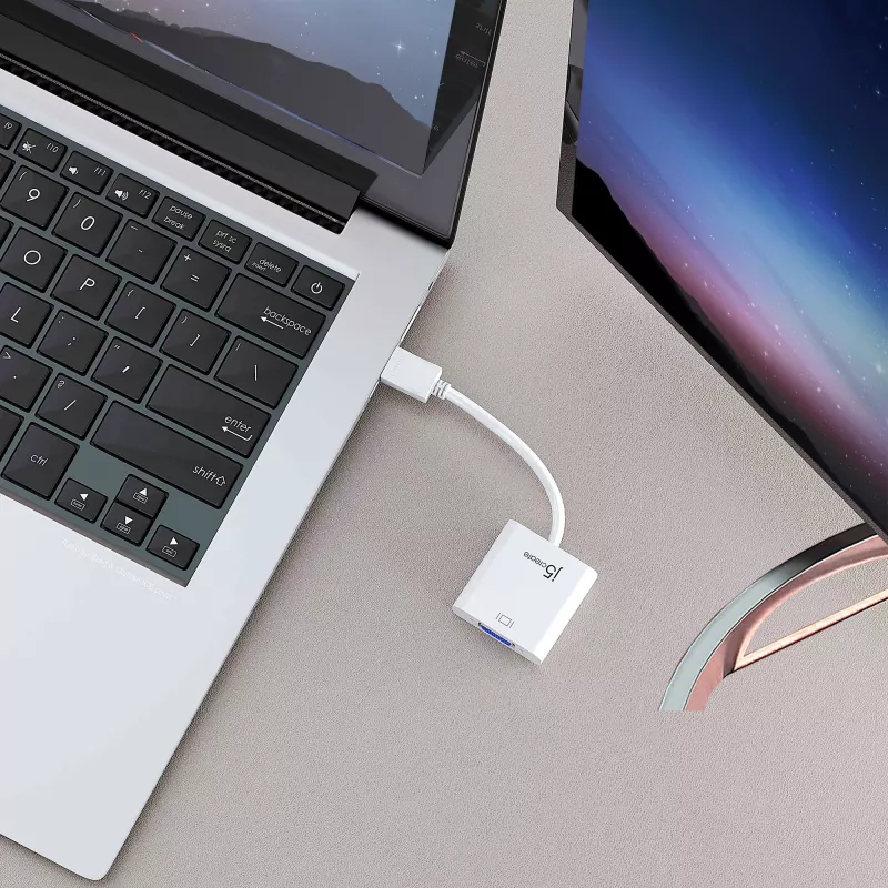 j5create JDA213 adattatore HDMI a VGA bianco 0,1m 1920x1080P