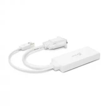 j5create JDA214 adattatore video-audio VGA a HDMI bianco 0,176 m