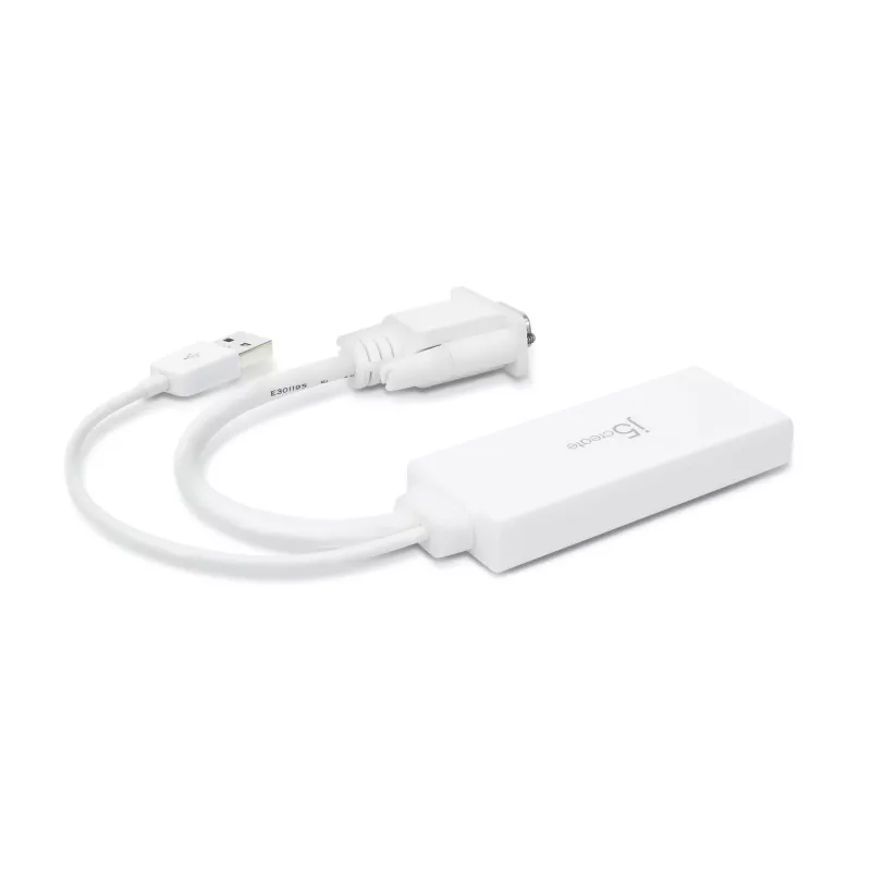 j5create JDA214 adattatore video-audio VGA a HDMI bianco 0,176 m