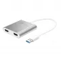 j5create JUA365 adattatore multi-monitor USB™ 3.0 a doppio HDMI, argento