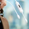 j5create JUCP14 cavo USB-C™ 2.0 a USB-C™ con misuratore di potenza OLED dinamico, bianco, 1,2 m