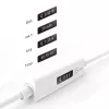 j5create JUCP14 cavo USB-C™ 2.0 a USB-C™ con misuratore di potenza OLED dinamico, bianco, 1,2 m