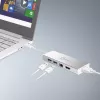 j5create JUD380 mini dock USB™ 3.0, 1x HDMI e 3x porte USB, argento