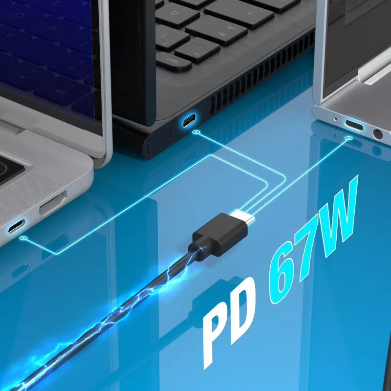 j5create JUP1565DCE3A-EN caricabatterie mini 67W GaN PD USB-C® con 3 tipi di connettori DC - EU