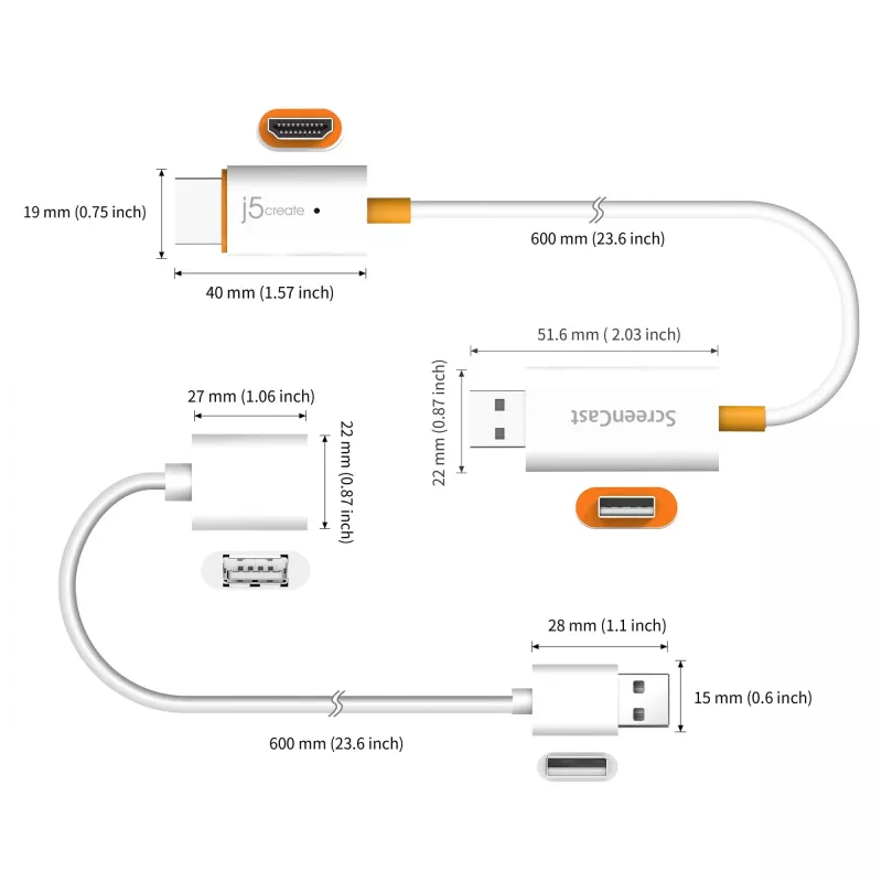 Sintoamplificatore AV j5create JVAW56 adattatore display wireless 1080p