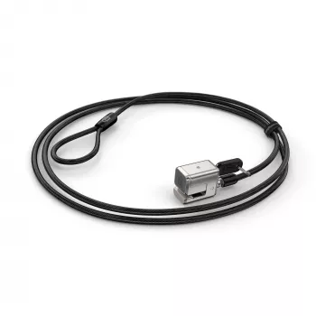 Kensington lucchetto con cavo a chiave per Surface Pro e Surface Go, 1,8 m, Kensington, chiave, acciaio al carbonio, nero, argento