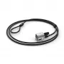 Kensington lucchetto con cavo a chiave per Surface Pro e Surface Go, 1,8 m, Kensington, chiave, acciaio al carbonio, nero, argento