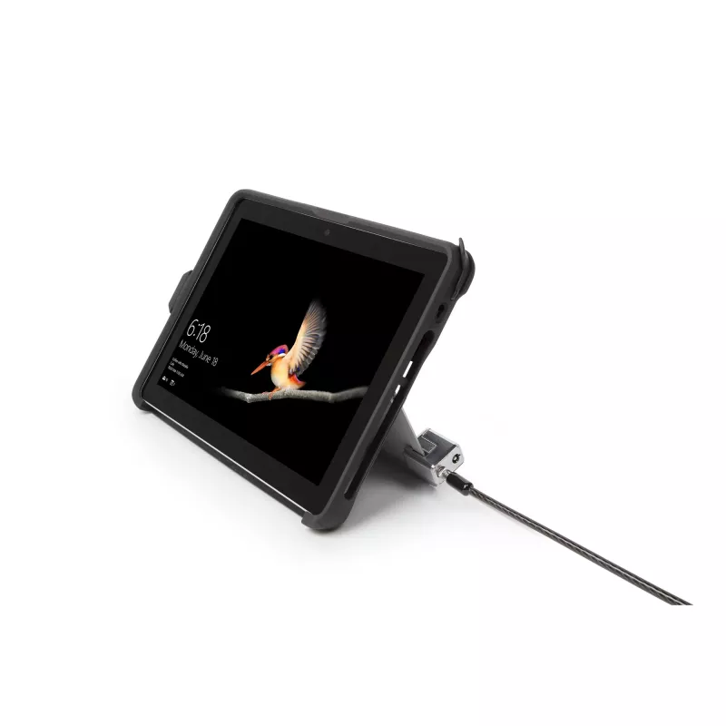 Kensington lucchetto con cavo a chiave per Surface Pro e Surface Go, 1,8 m, Kensington, chiave, acciaio al carbonio, nero, argento