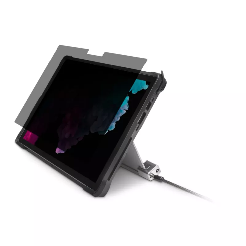 Kensington lucchetto con cavo a chiave per Surface Pro e Surface Go, 1,8 m, Kensington, chiave, acciaio al carbonio, nero, argento