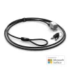 Kensington lucchetto con cavo a chiave per Surface Pro e Surface Go, 1,8 m, Kensington, chiave, acciaio al carbonio, nero, argento