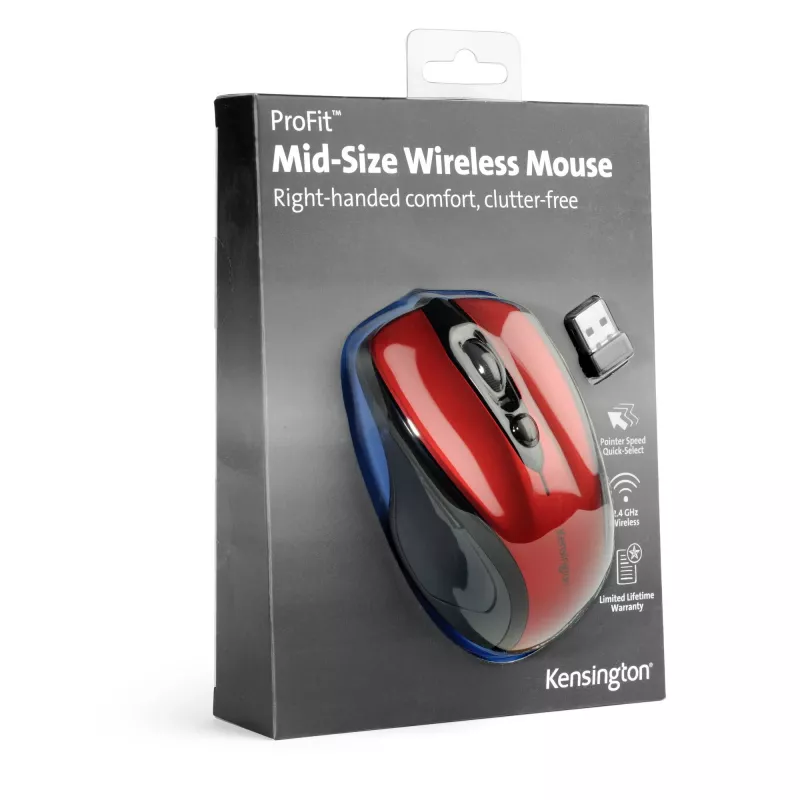 Mouse Kensington Pro Fit mouse wireless mid size RF wireless