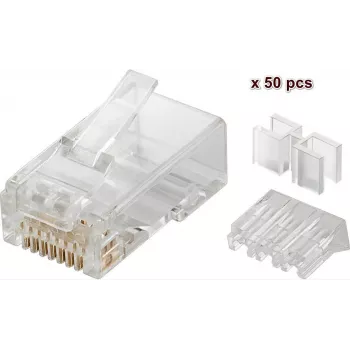 Microconnect KON503-50 connettore RJ45 trasparente